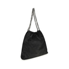 Schwarze Polyester Schultertasche