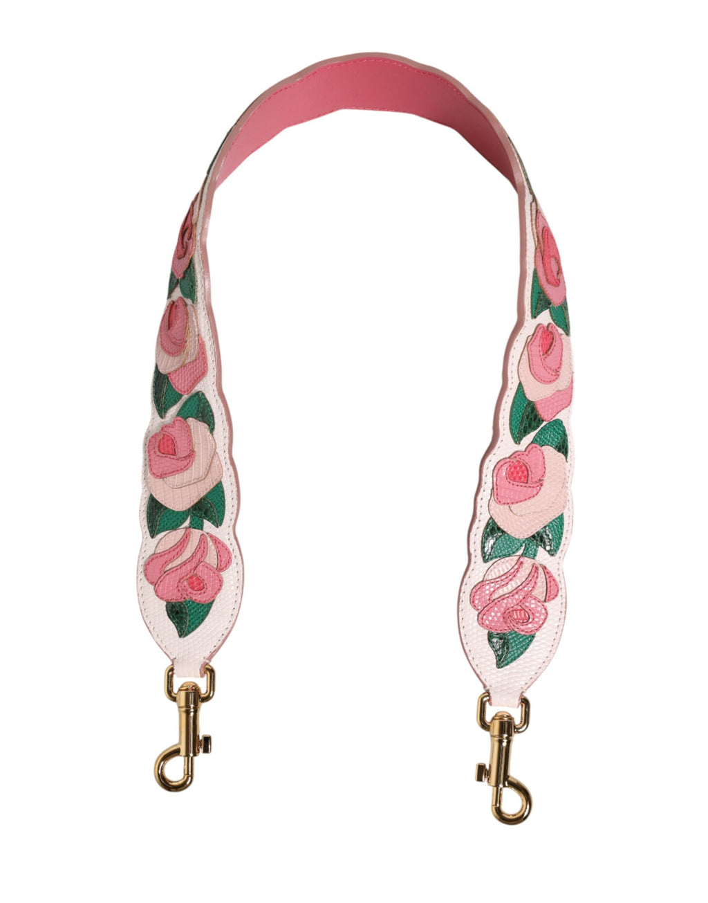 Florale Kalbsleder-Schultergurt für Taschen