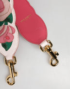 Florale Kalbsleder-Schultergurt für Taschen