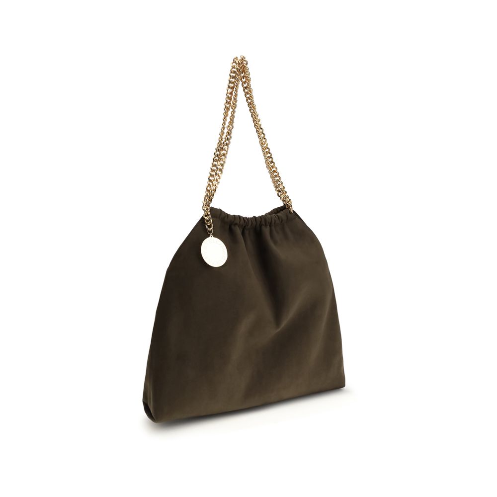 Braune Polyester Schultertasche