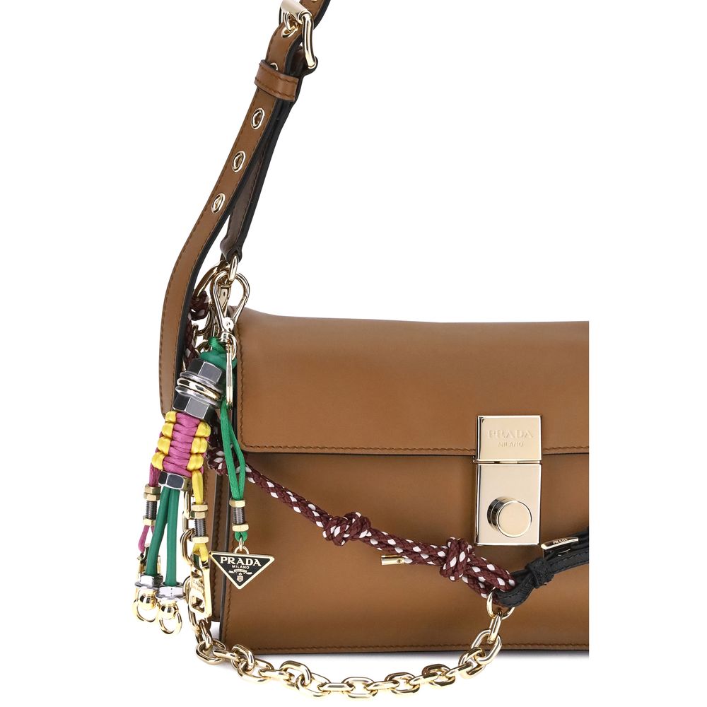 Braune Kalbsleder Bos Taurus Schultertasche