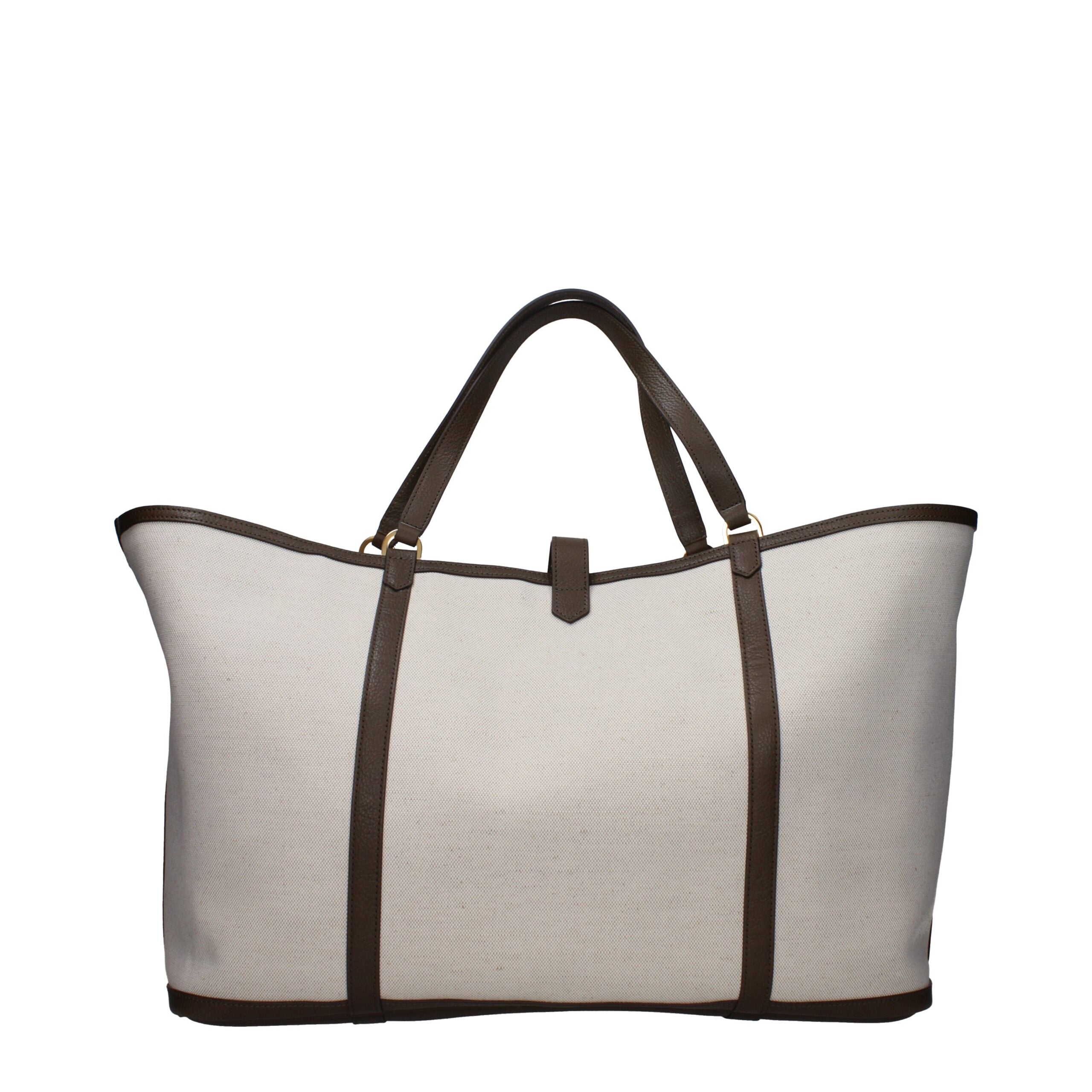 Beige Stoff-Reisetasche